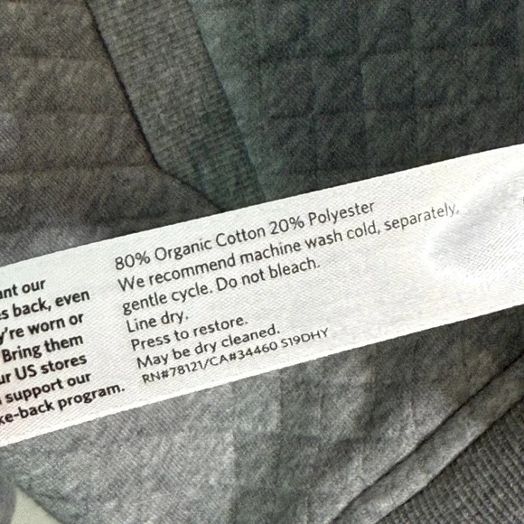 Eileen Fisher Women's Medium Flight Jacket n Moon Gray Diamond Quilted Zip Front - Picture 4 of 5